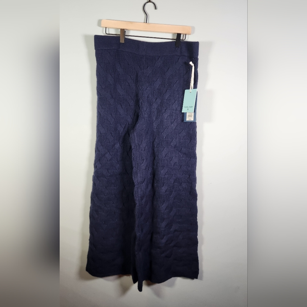 Navy blue knit pants from the sold out Rachel Comey x Target Collaboration